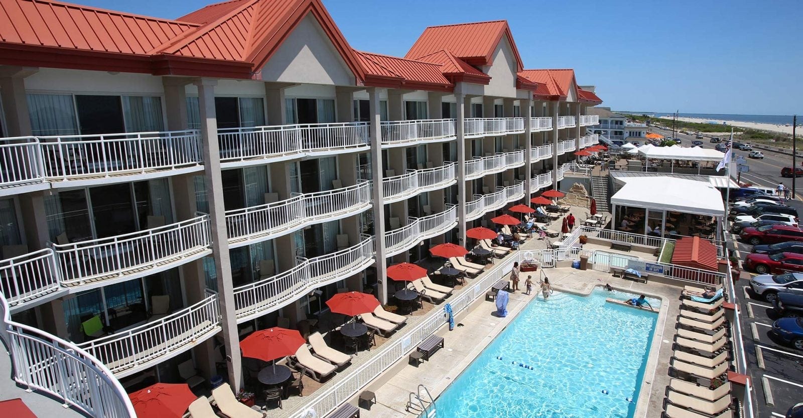 Montreal Beach Resort Pool- Cape May Hotels
