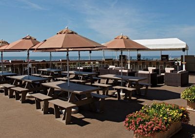 Harry's restaurant oceanview rooftop deck