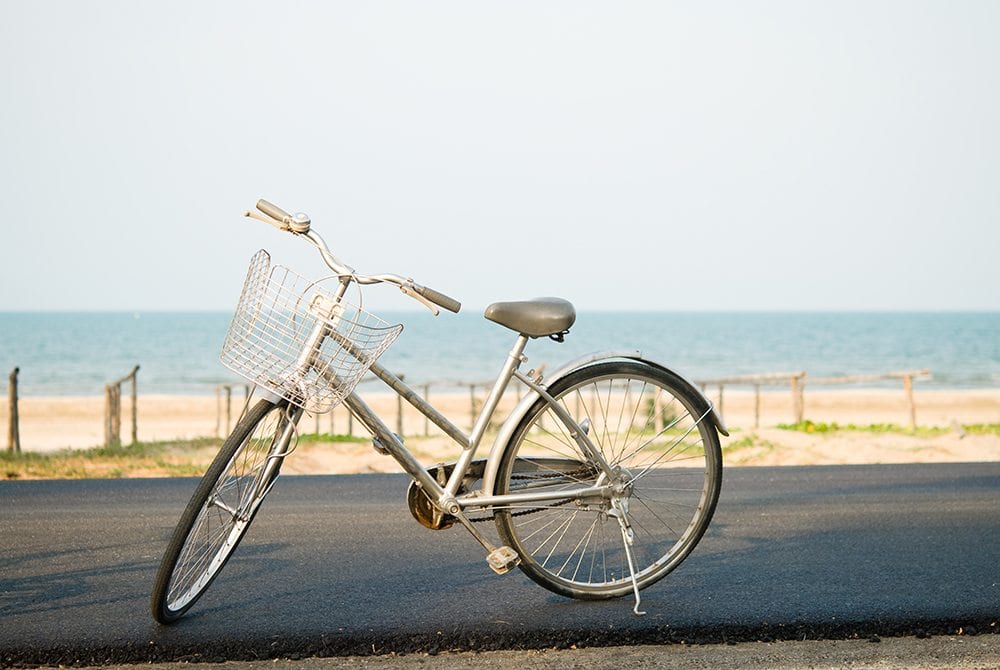 Bicycle near beach in Cape May NJ