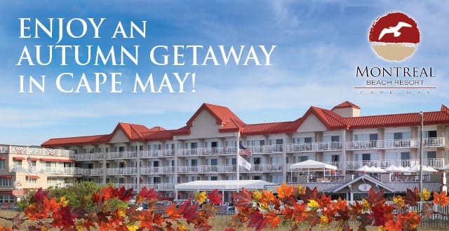 Fall Specials In Cape May NJ Graphic- Montreal Beach Resort