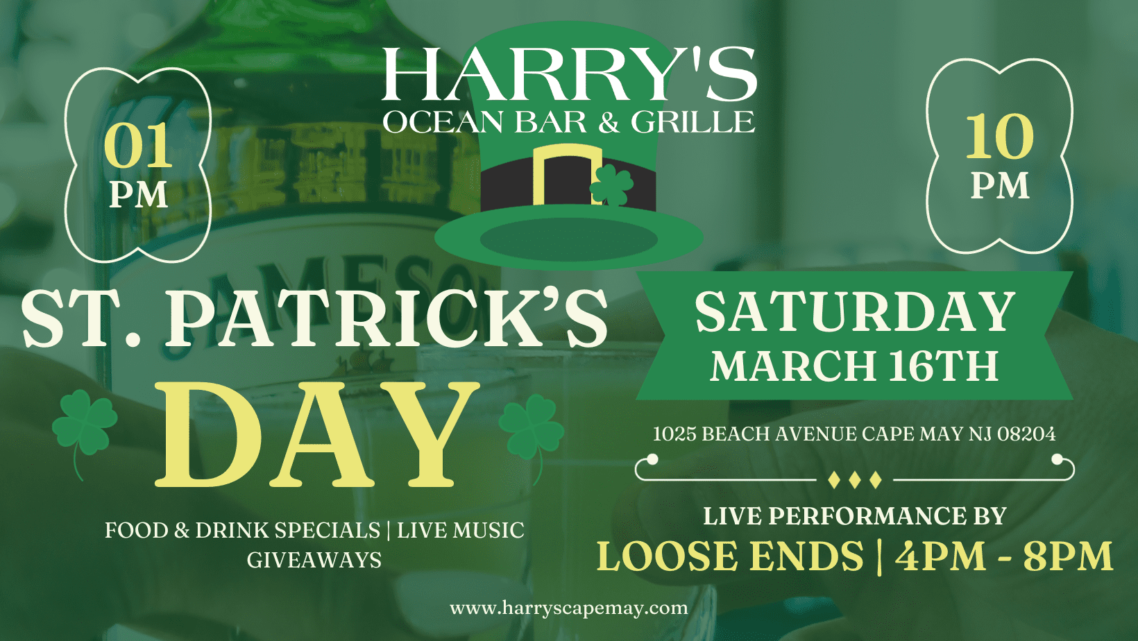 Celebrate St. Patrick’s Day at Harry’s