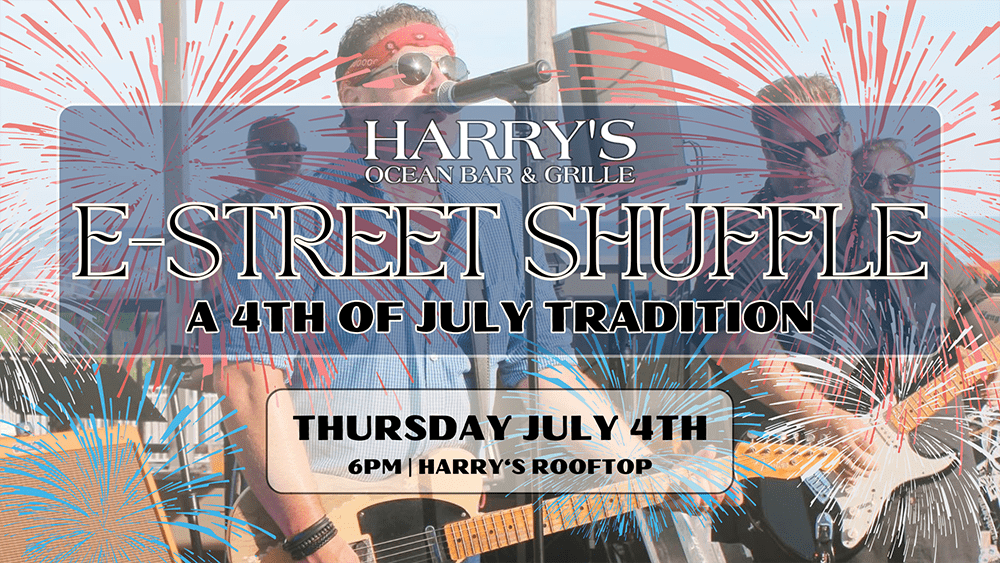 E Street Shuffle Band at Harry's, Cape May, July 4, 2024.