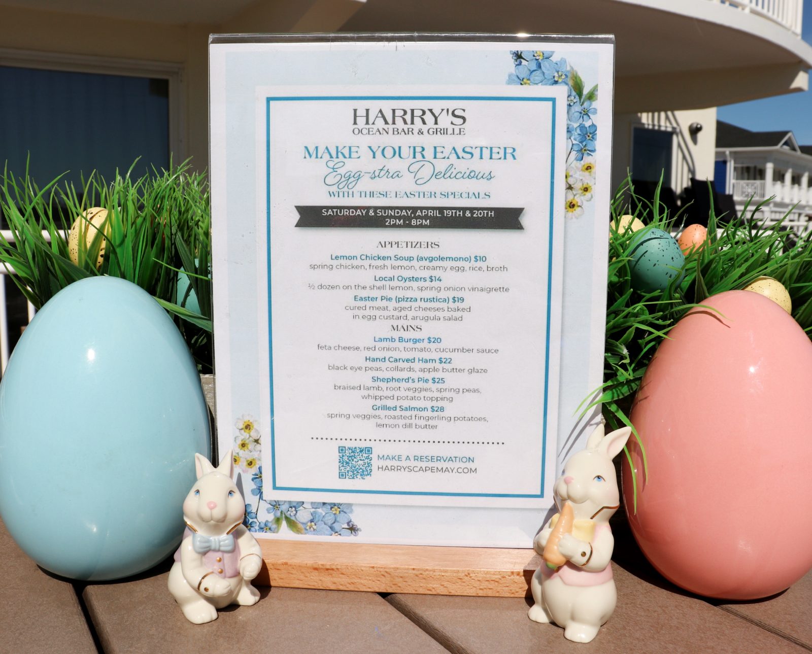 Make Easter Egg-stra Special with Dinner at Harry’s Ocean Bar & Grille